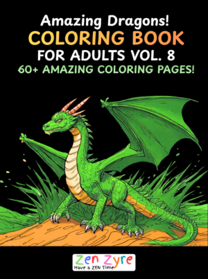 Dragons Unleashed mindfulness coloring book